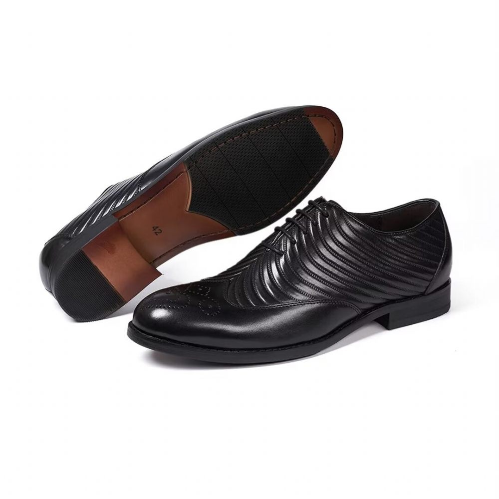 Chaussures Formelles Pour Hommes Habillées Cuir Gentilhomme Choice - Noir