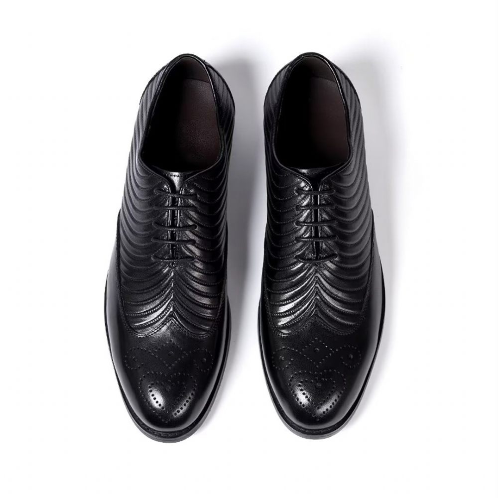 Chaussures Formelles Pour Hommes Habillées Cuir Gentilhomme Choice - Noir