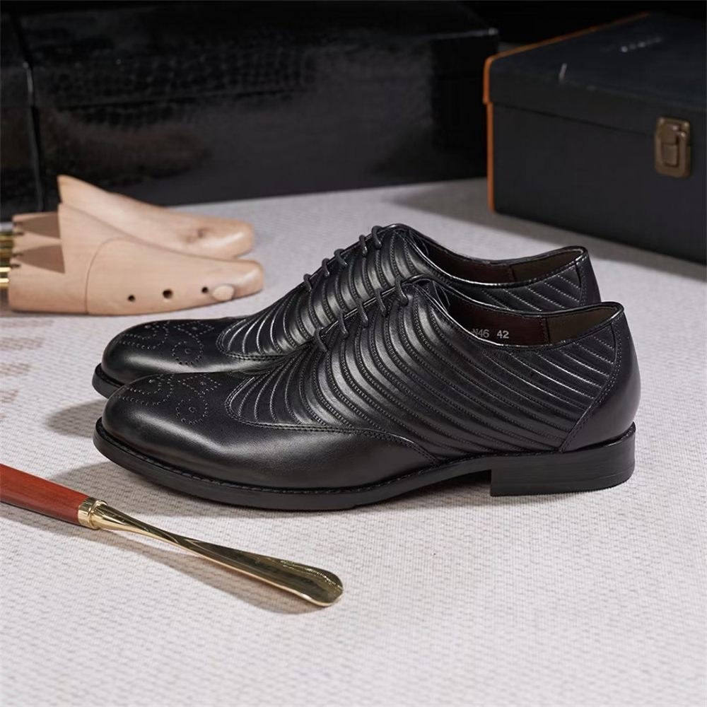 Chaussures Formelles Pour Hommes Habillées Cuir Gentilhomme Choice - Noir