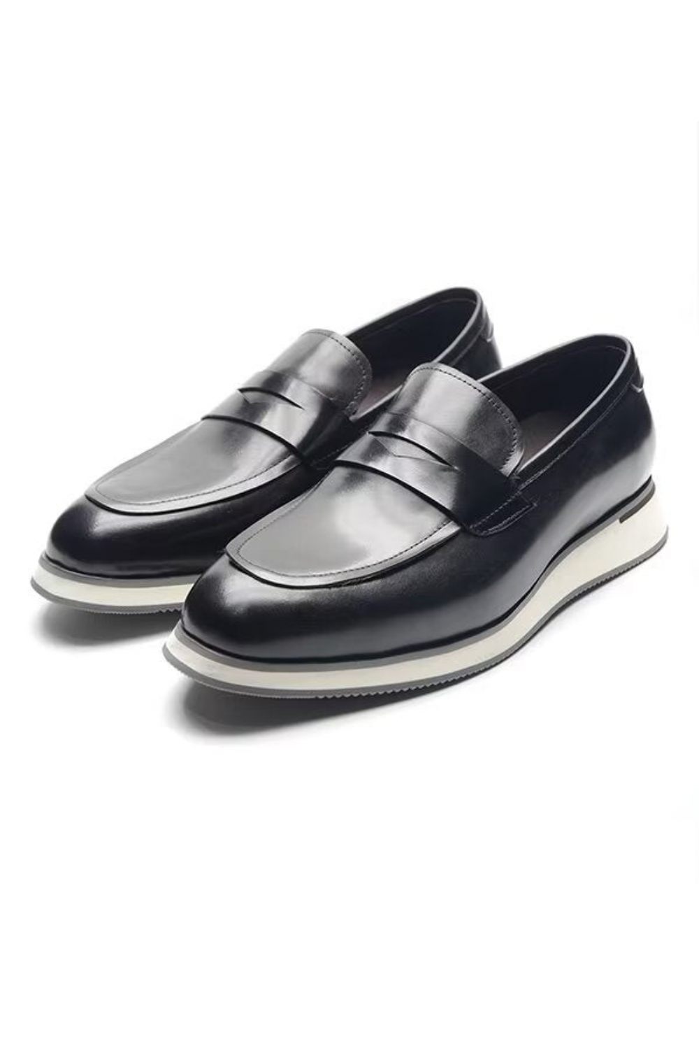 Chaussures Formelles Pour Hommes Habillées Cuir Minimalistes Et Élégantes - Noir