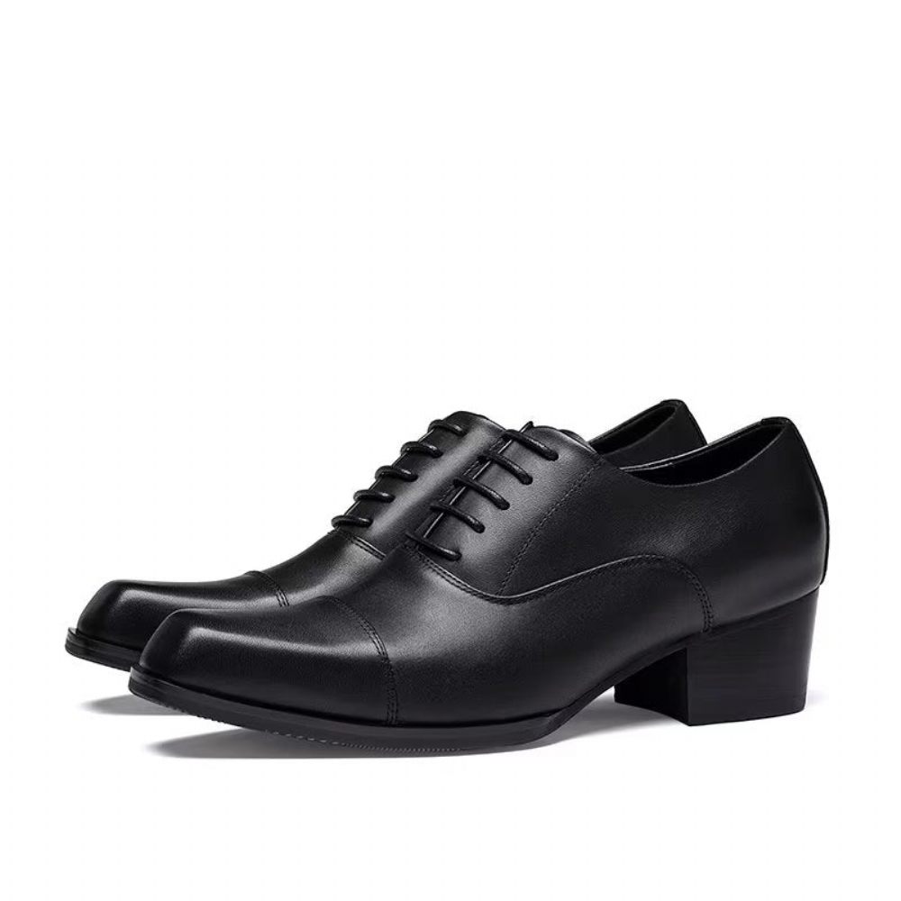 Chaussures Formelles Pour Hommes Habillées Cuir Oxford - Noir