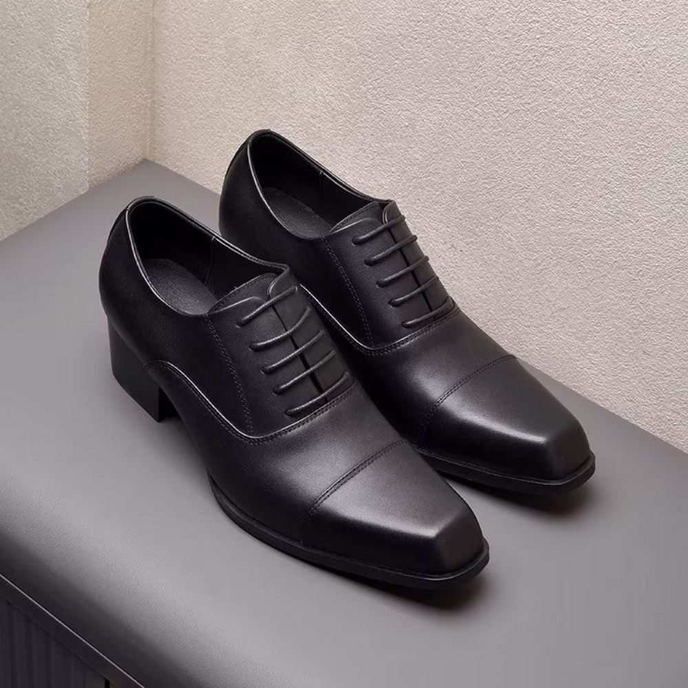 Chaussures Formelles Pour Hommes Habillées Cuir Oxford - Noir