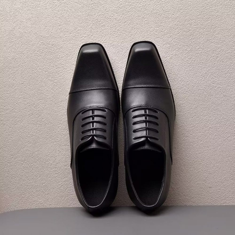 Chaussures Formelles Pour Hommes Habillées Cuir Oxford - Noir