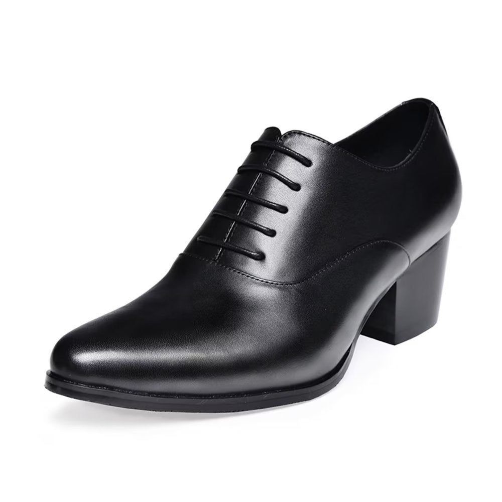 Chaussures Formelles Pour Hommes Habillées Cuir Oxford - Noir