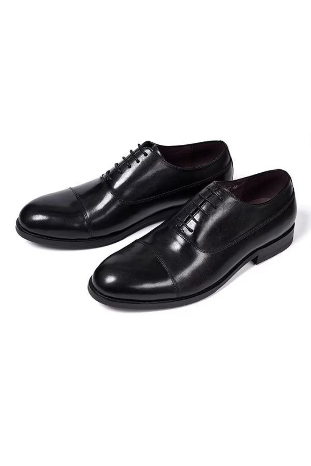 Chaussures Formelles Pour Hommes Habillées Cuir Urbaines Élégantes - Noir