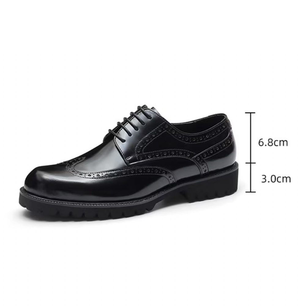 Chaussures Formelles Pour Hommes Habillées Élégantes Relief - Noir