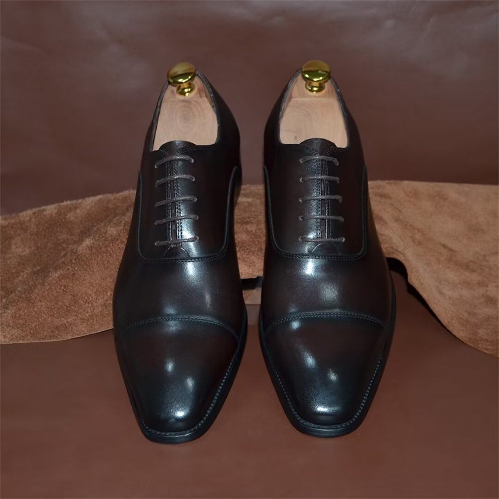 Chaussures Formelles Pour Hommes Habillées À Enfiler Smooth Elegance - Café