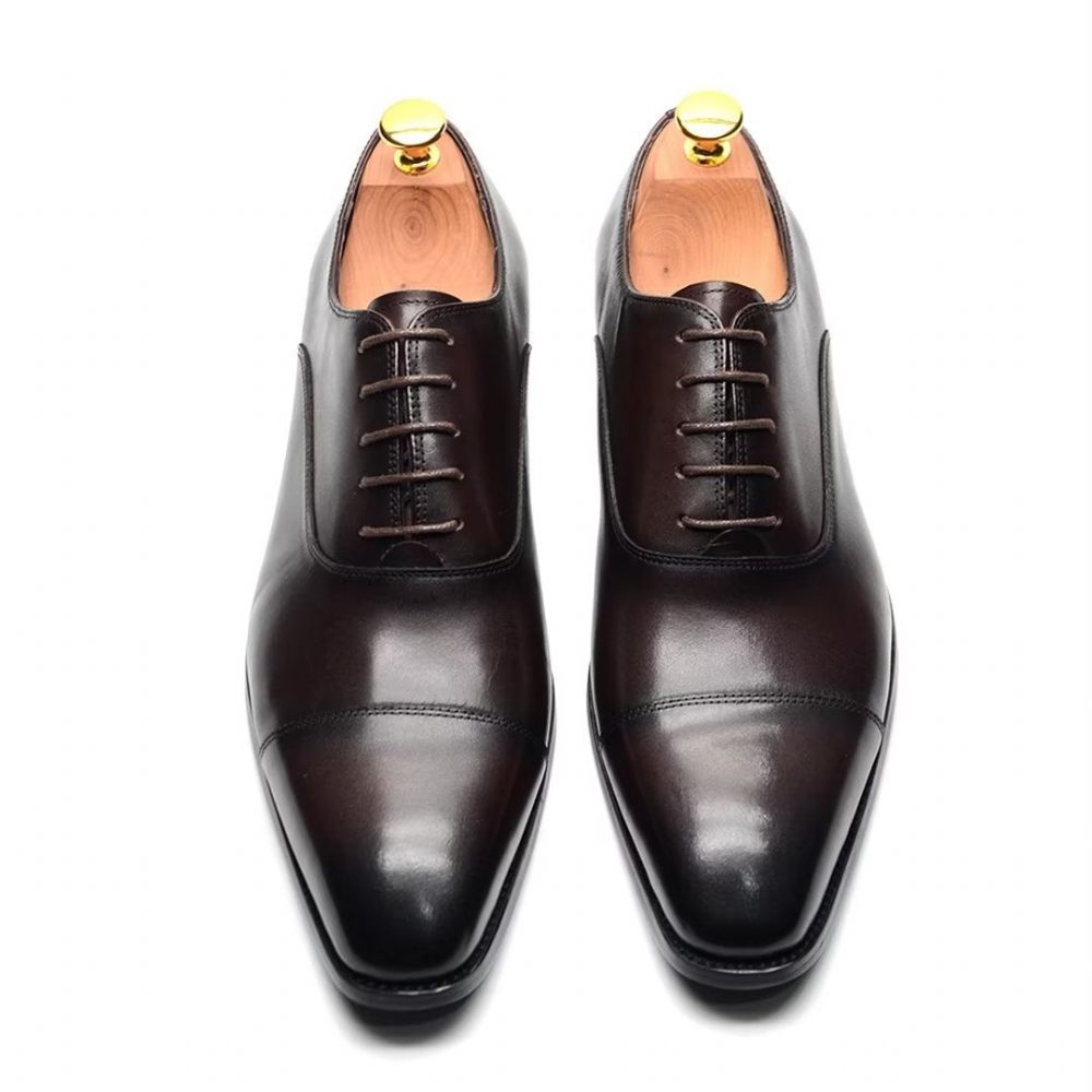 Chaussures Formelles Pour Hommes Habillées À Enfiler Smooth Elegance - Café