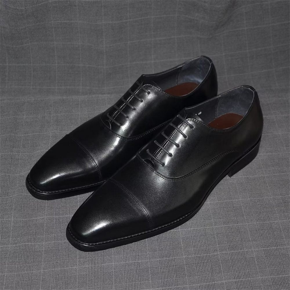 Chaussures Formelles Pour Hommes Habillées À Enfiler Smooth Elegance - Noir