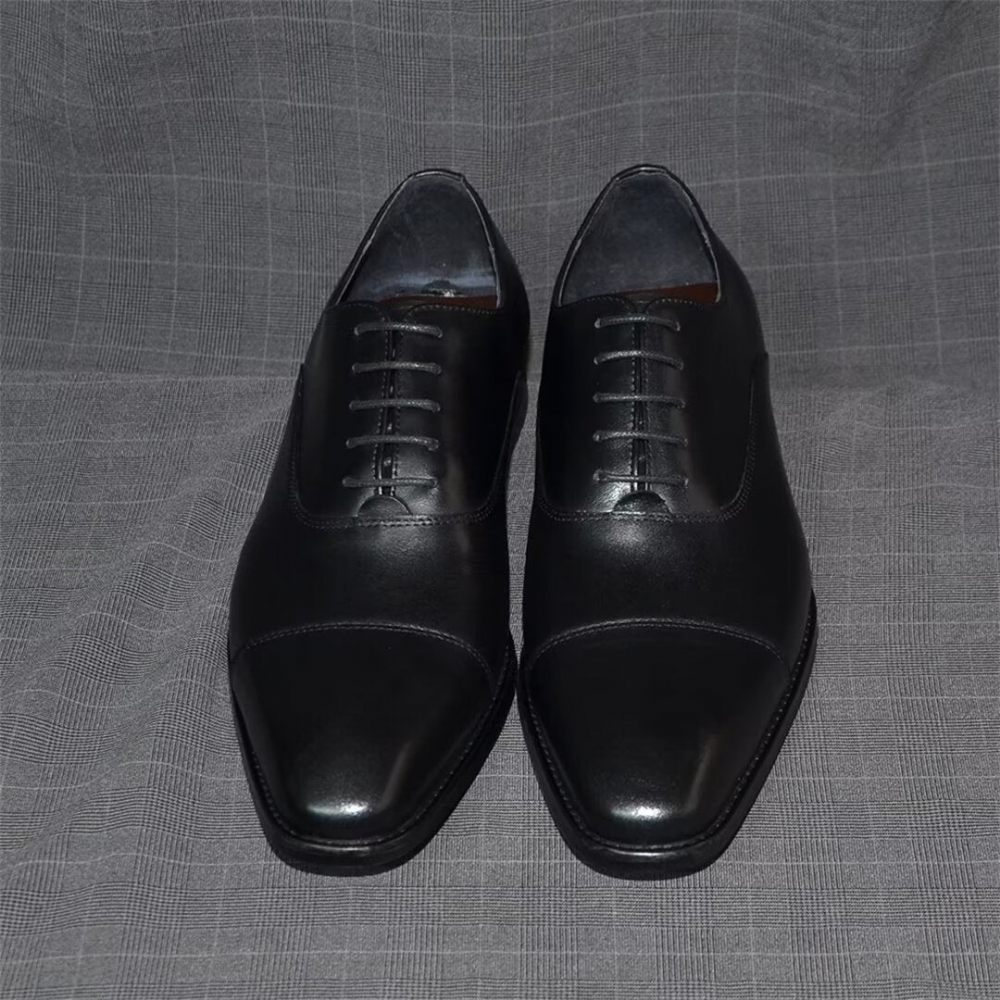 Chaussures Formelles Pour Hommes Habillées À Enfiler Smooth Elegance - Noir