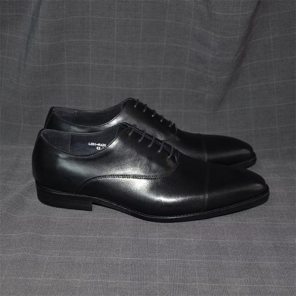 Chaussures Formelles Pour Hommes Habillées À Enfiler Smooth Elegance - Noir