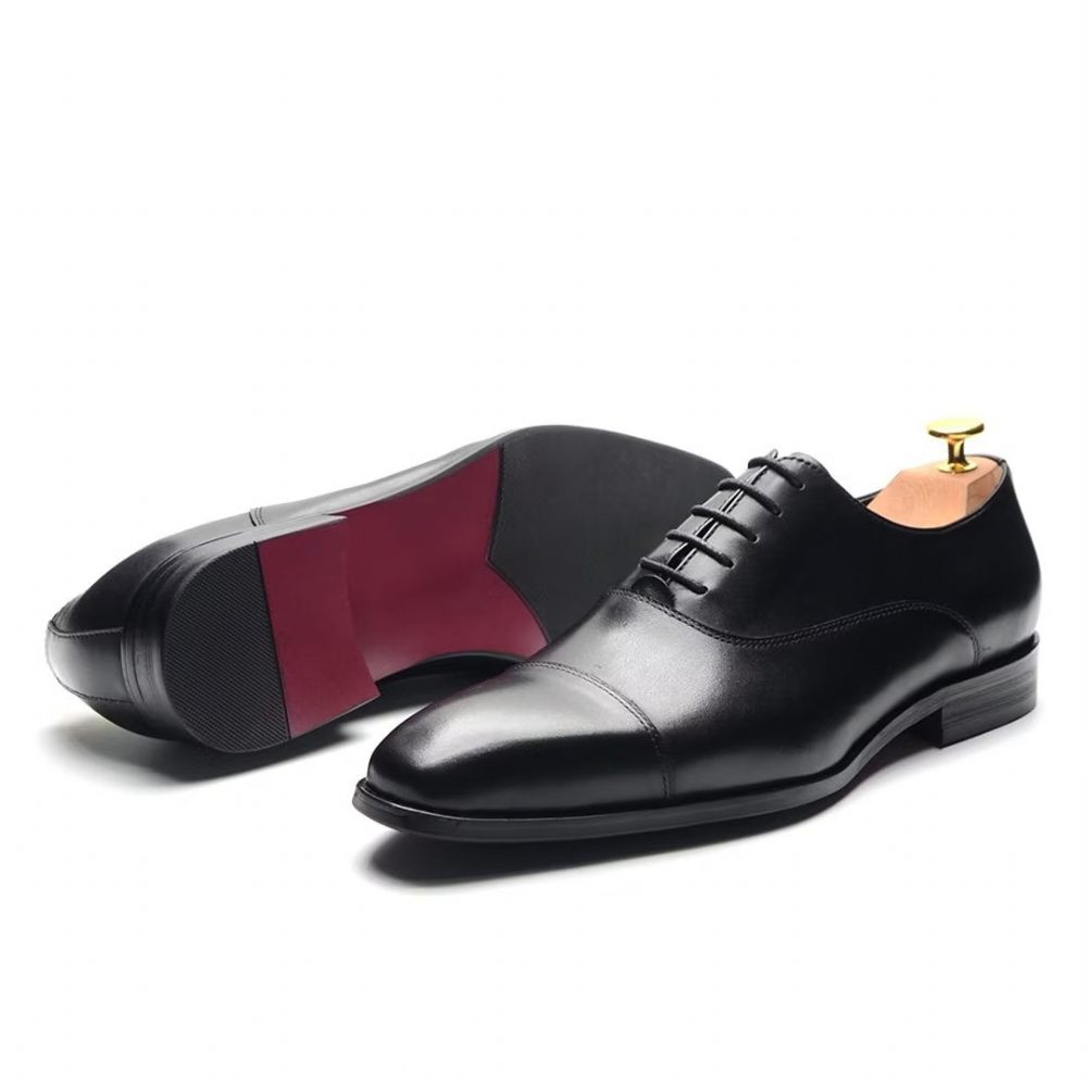 Chaussures Formelles Pour Hommes Habillées À Enfiler Smooth Elegance - Noir