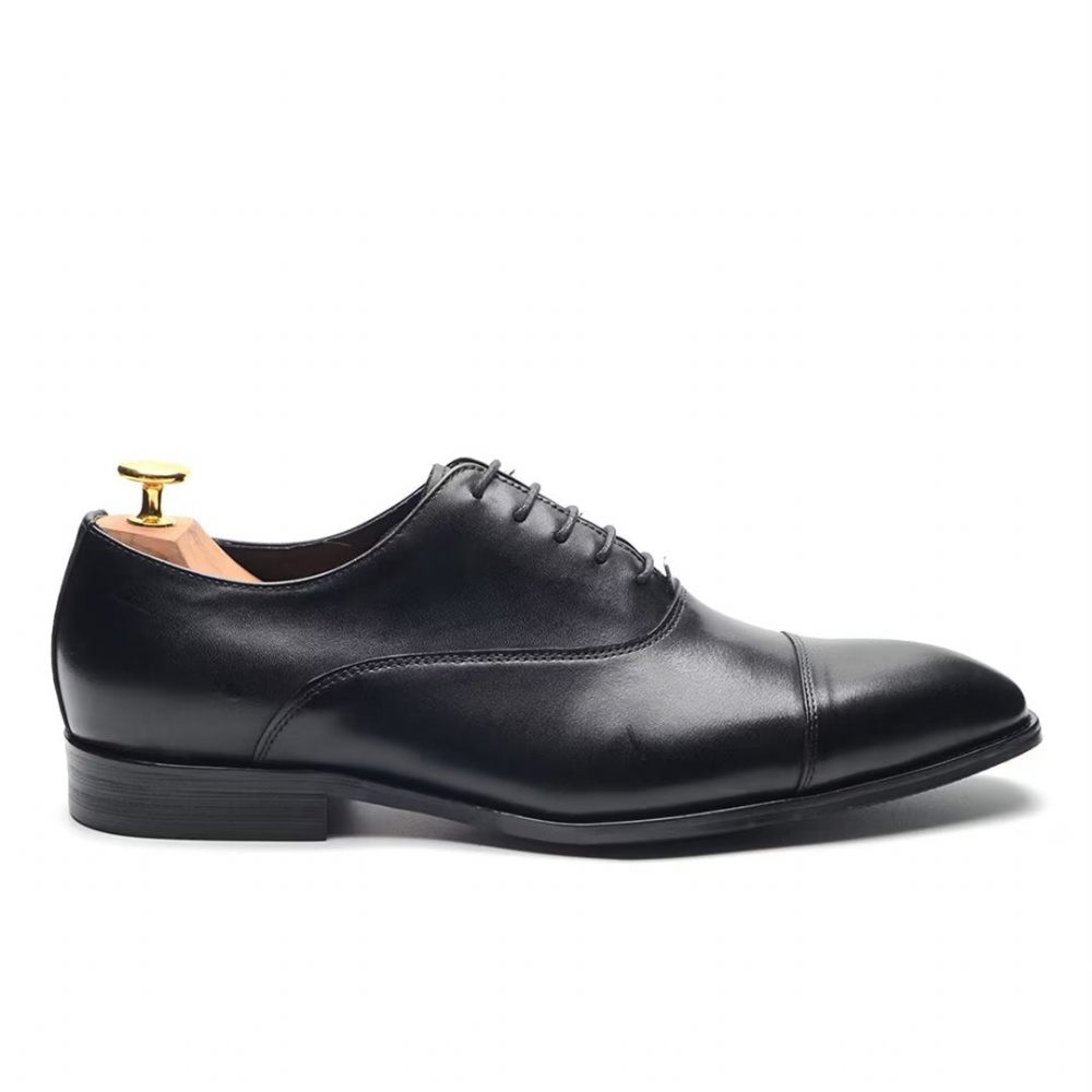 Chaussures Formelles Pour Hommes Habillées À Enfiler Smooth Elegance - Noir