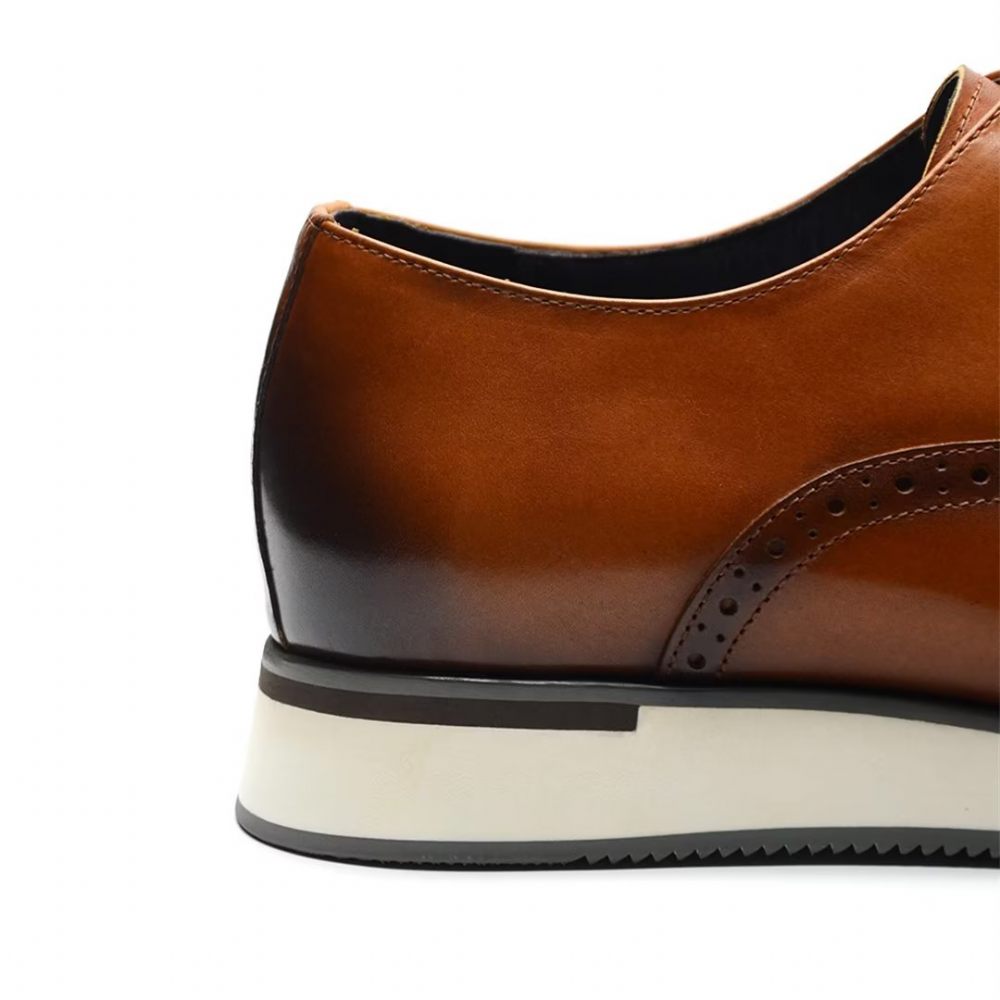 Chaussures Formelles Pour Hommes Habillées À Enfiler Style Exécutif - Marron