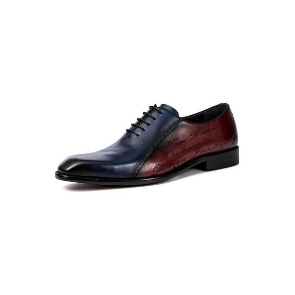 Chaussures Formelles Pour Hommes Habillées Exotiques Brogue - Bourgogne