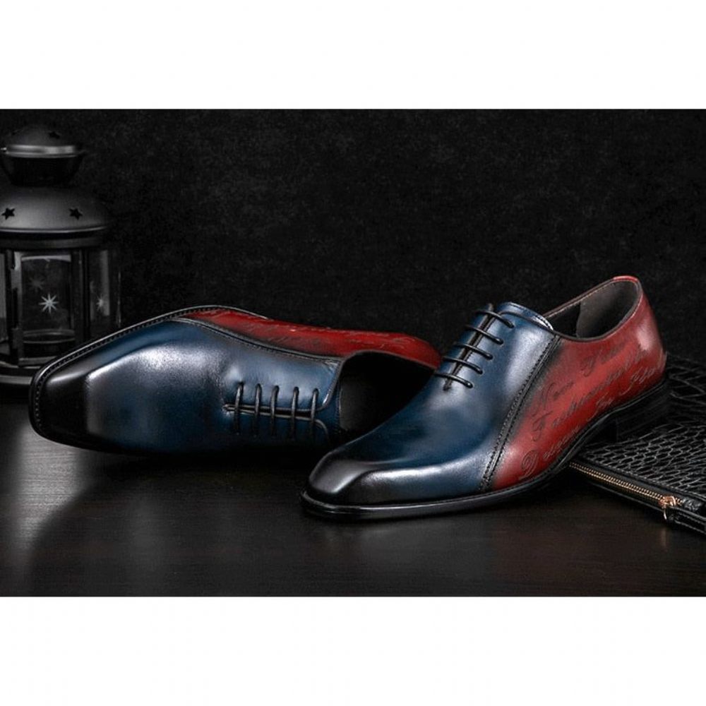 Chaussures Formelles Pour Hommes Habillées Exotiques Brogue - Bourgogne