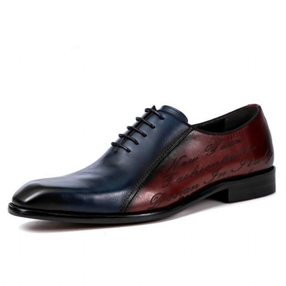 Chaussures Formelles Pour Hommes Habillées Exotiques Brogue - Bourgogne