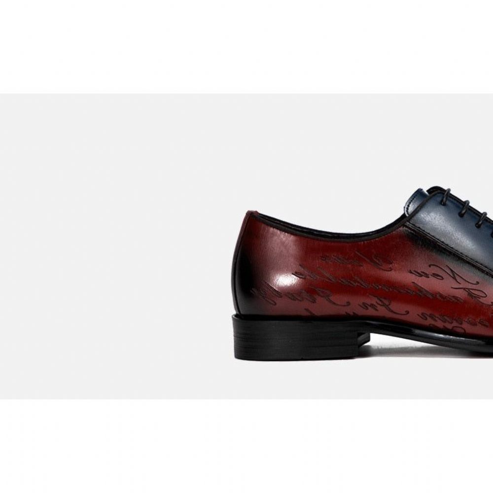 Chaussures Formelles Pour Hommes Habillées Exotiques Brogue - Bourgogne