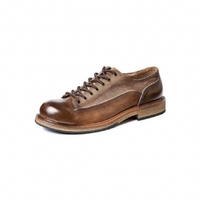 Chaussures Formelles Pour Hommes Habillées À Lacets Relief Opulentes Bout Rond