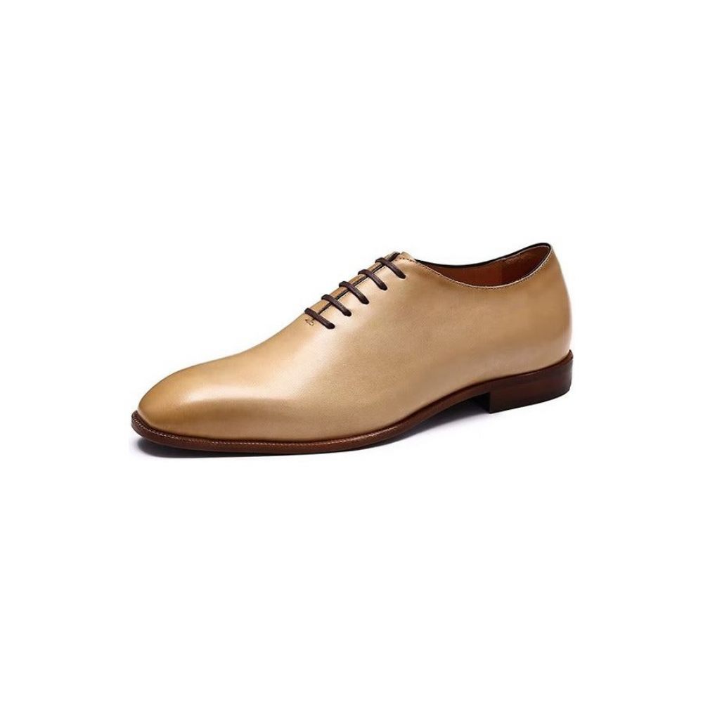 Chaussures Formelles Pour Hommes Habillées Oxford À Bout Rond Exotiques Opulentes