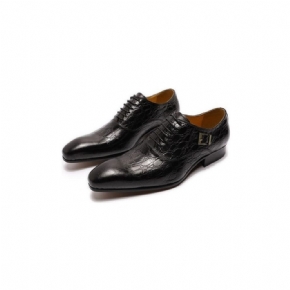 Chaussures Formelles Pour Hommes Habillées Oxford Cuir À Bout Pointu