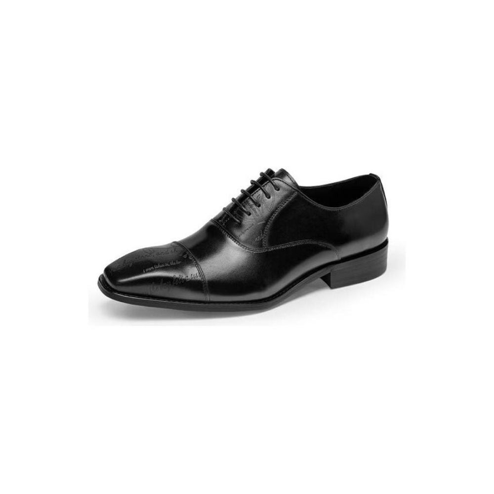 Chaussures Formelles Pour Hommes Habillées Oxford Cuir Vache Exotique