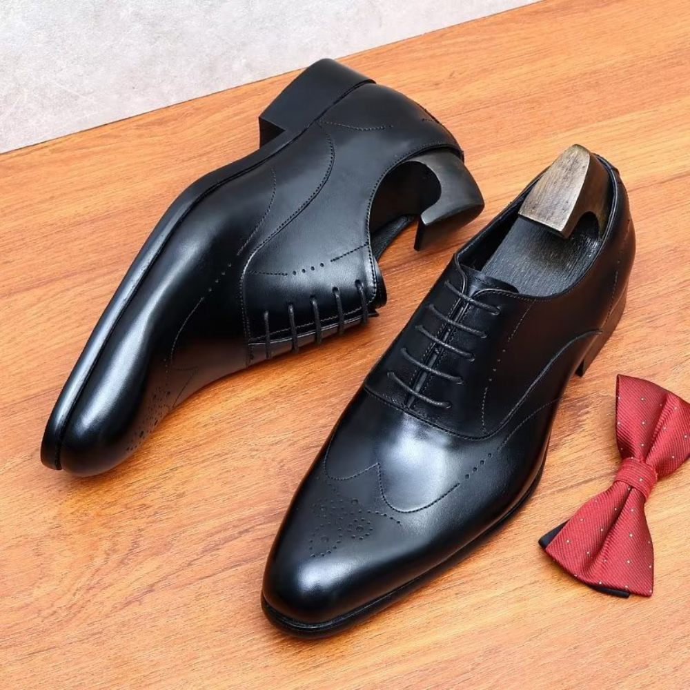 Chaussures Formelles Pour Hommes Habillées Oxford Élégantes - Noir