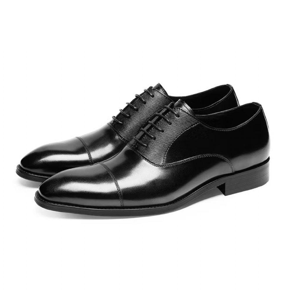 Chaussures Formelles Pour Hommes Habillées Oxford Lisses - Noir