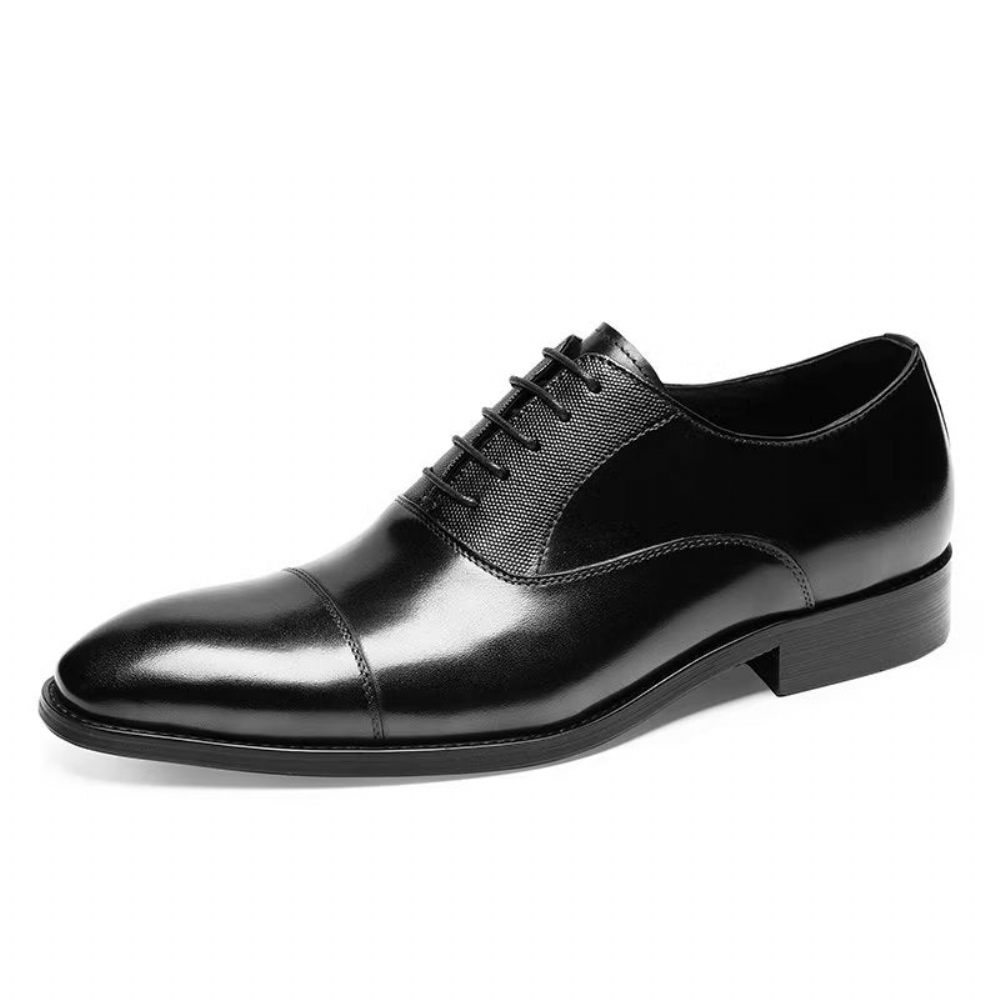 Chaussures Formelles Pour Hommes Habillées Oxford Lisses - Noir