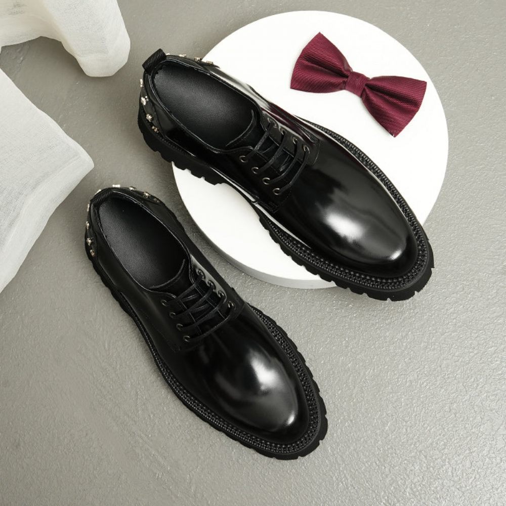 Chaussures Formelles Pour Hommes Habillées Oxford Sophistiquées - Noir