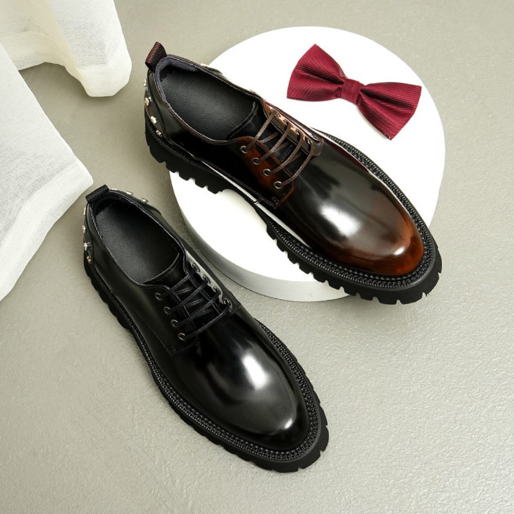 Chaussures Formelles Pour Hommes Habillées Oxford Sophistiquées - Noir