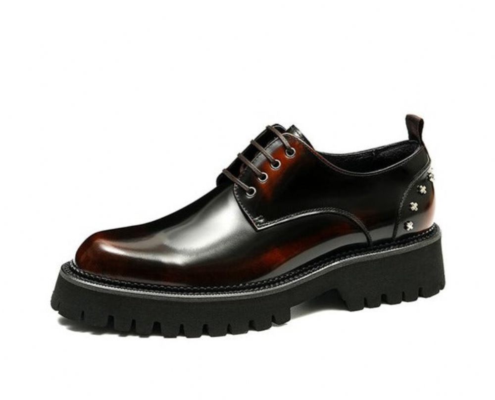 Chaussures Formelles Pour Hommes Habillées Oxford Sophistiquées - Café