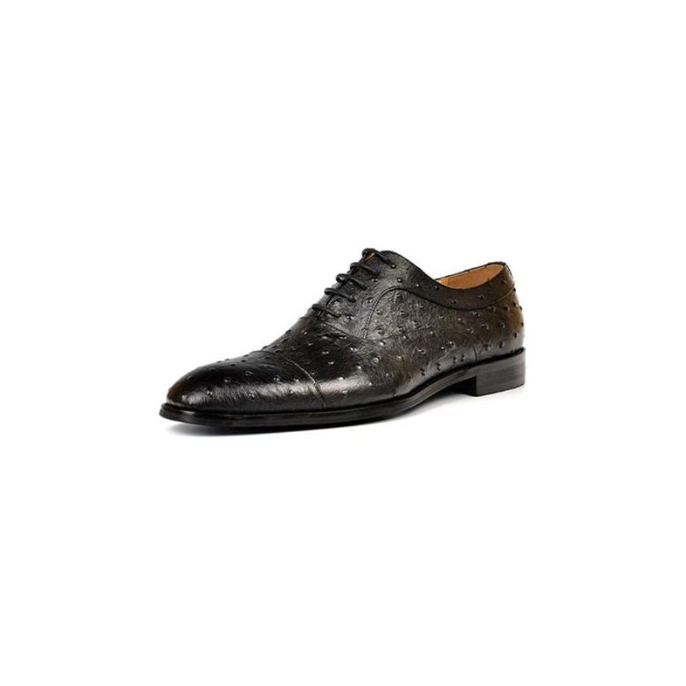 Chaussures Formelles Pour Hommes Habillées Oxford Sophistiquées À Motif Exotique