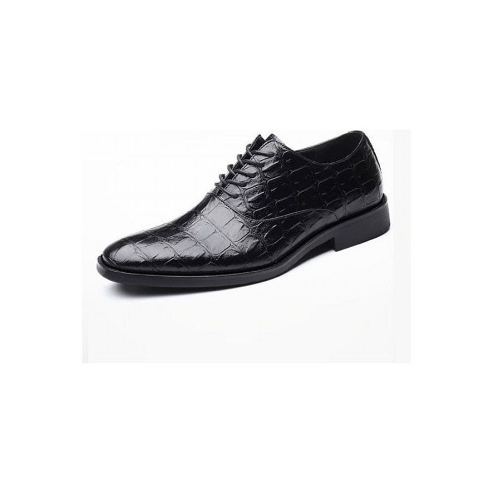 Chaussures Formelles Pour Hommes Habillées Oxfords Pointues Et Exotiques Brillantes