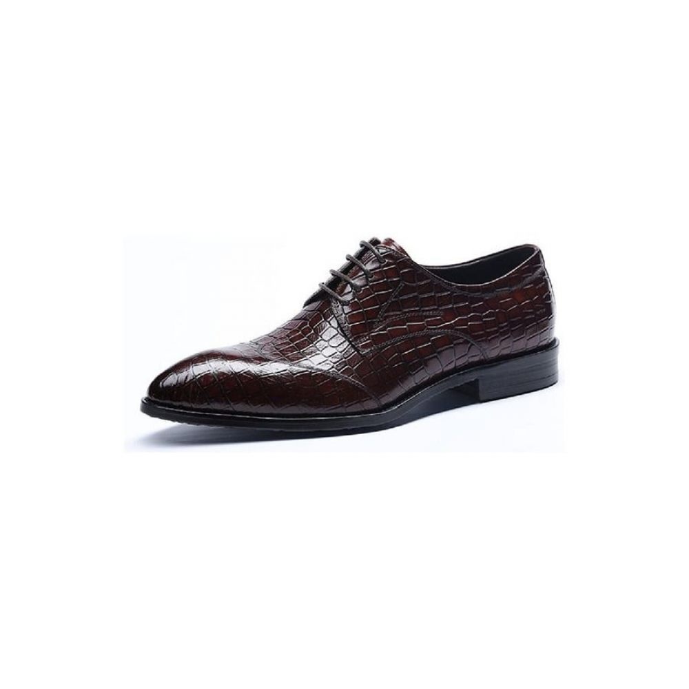 Chaussures Formelles Pour Hommes Habillées Richelieu - Rouge