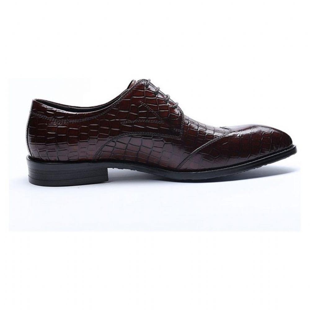 Chaussures Formelles Pour Hommes Habillées Richelieu - Rouge