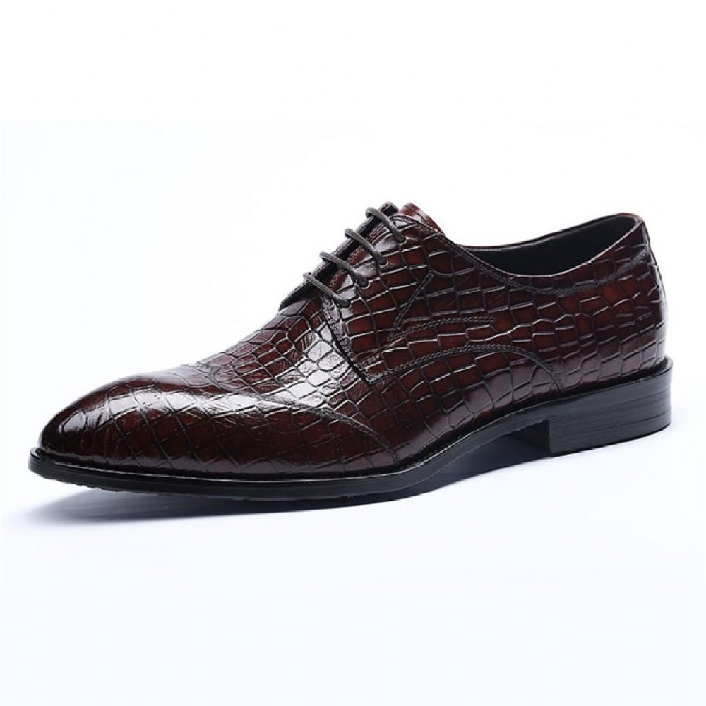 Chaussures Formelles Pour Hommes Habillées Richelieu - Rouge