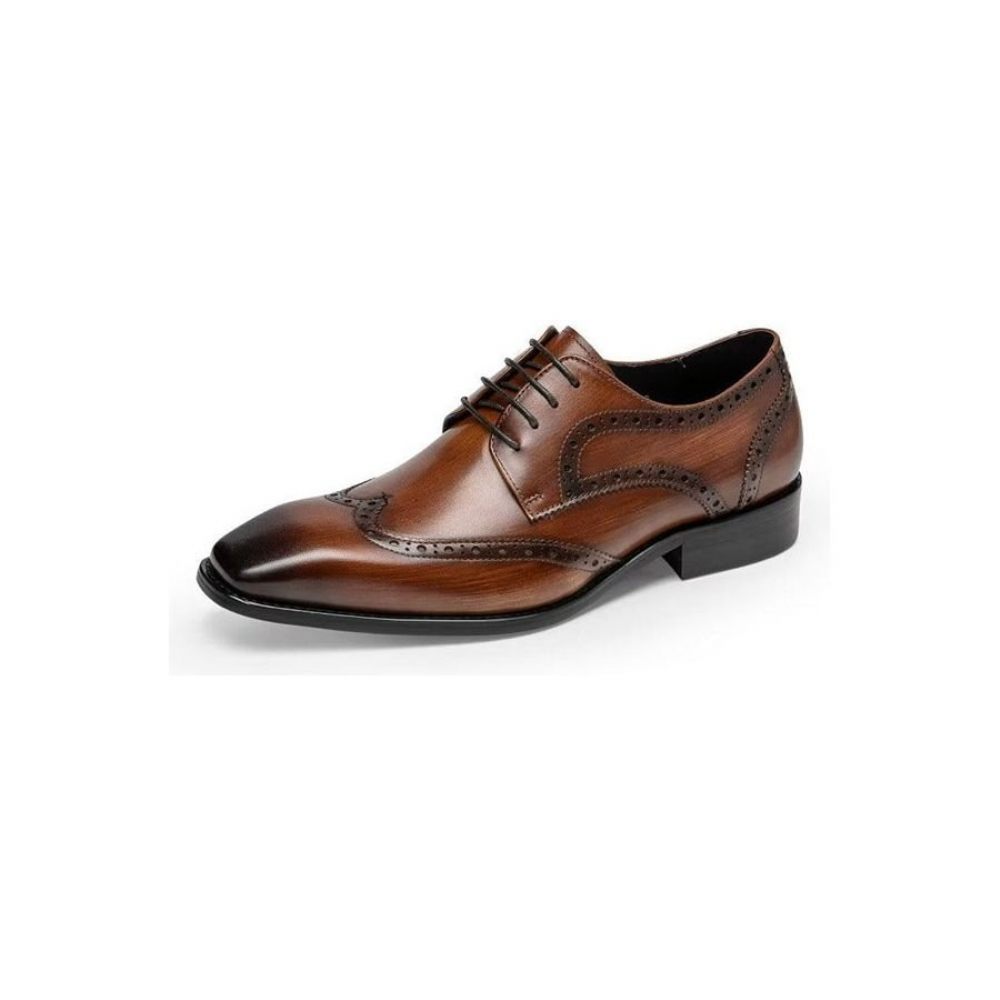 Chaussures Formelles Pour Hommes Habillées Richelieu - Café