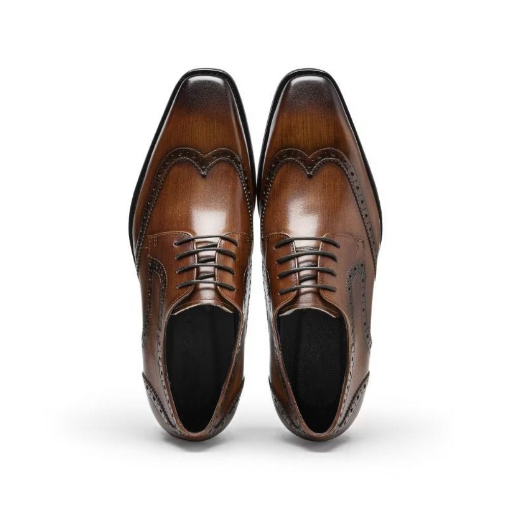 Chaussures Formelles Pour Hommes Habillées Richelieu - Café