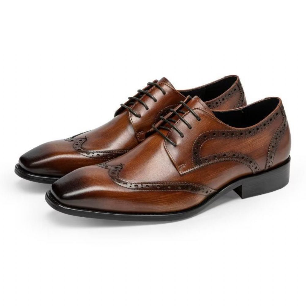 Chaussures Formelles Pour Hommes Habillées Richelieu - Café