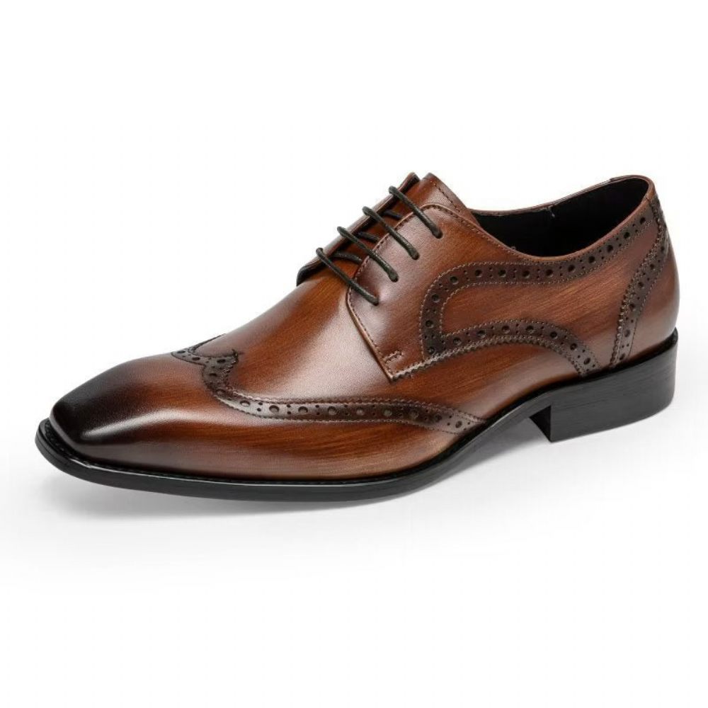 Chaussures Formelles Pour Hommes Habillées Richelieu - Café