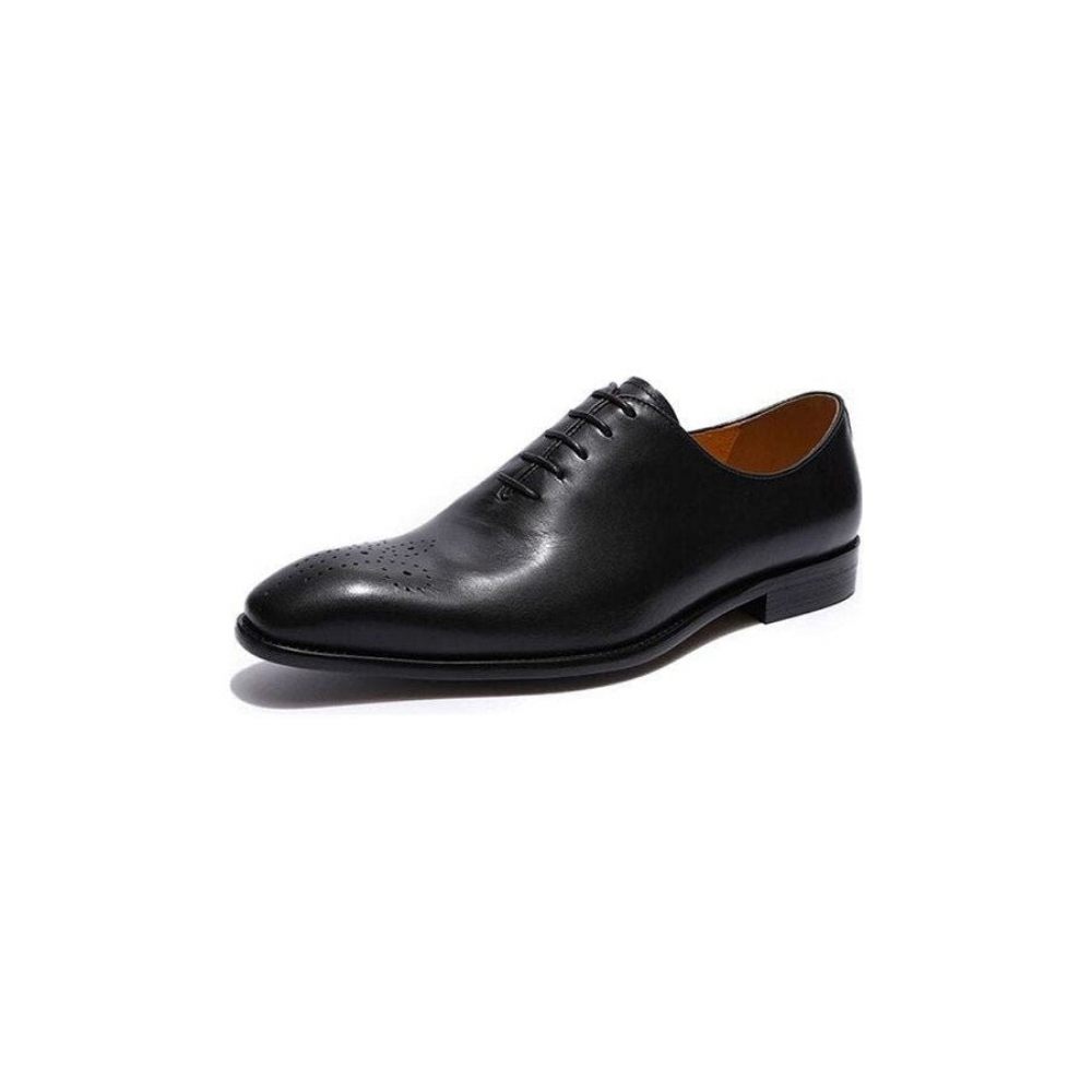 Chaussures Formelles Pour Hommes Habillées Style Richelieu À Pois Exotiques