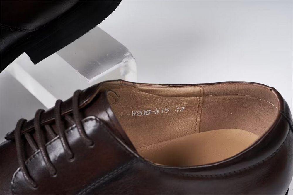 Chaussures Formelles Pour Hommes À Lacets Charme Contemporain - Café