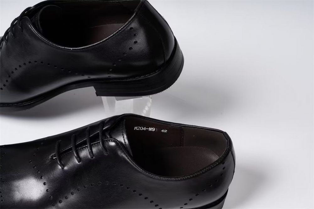 Chaussures Formelles Pour Hommes À Lacets Cuir Chic Professionnel - Noir