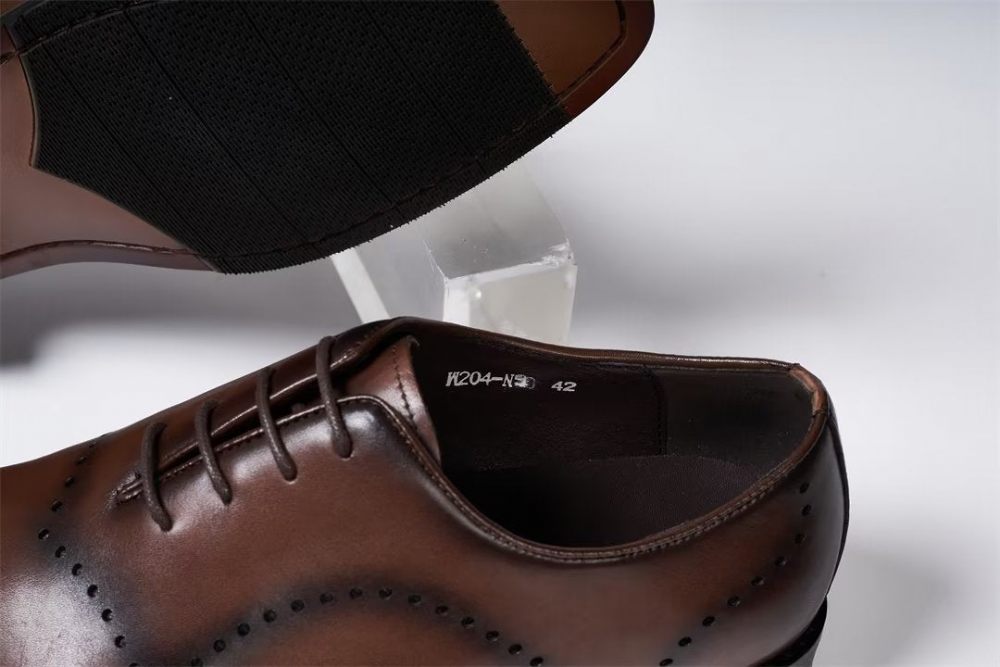 Chaussures Formelles Pour Hommes À Lacets Cuir Chic Professionnel - Marron