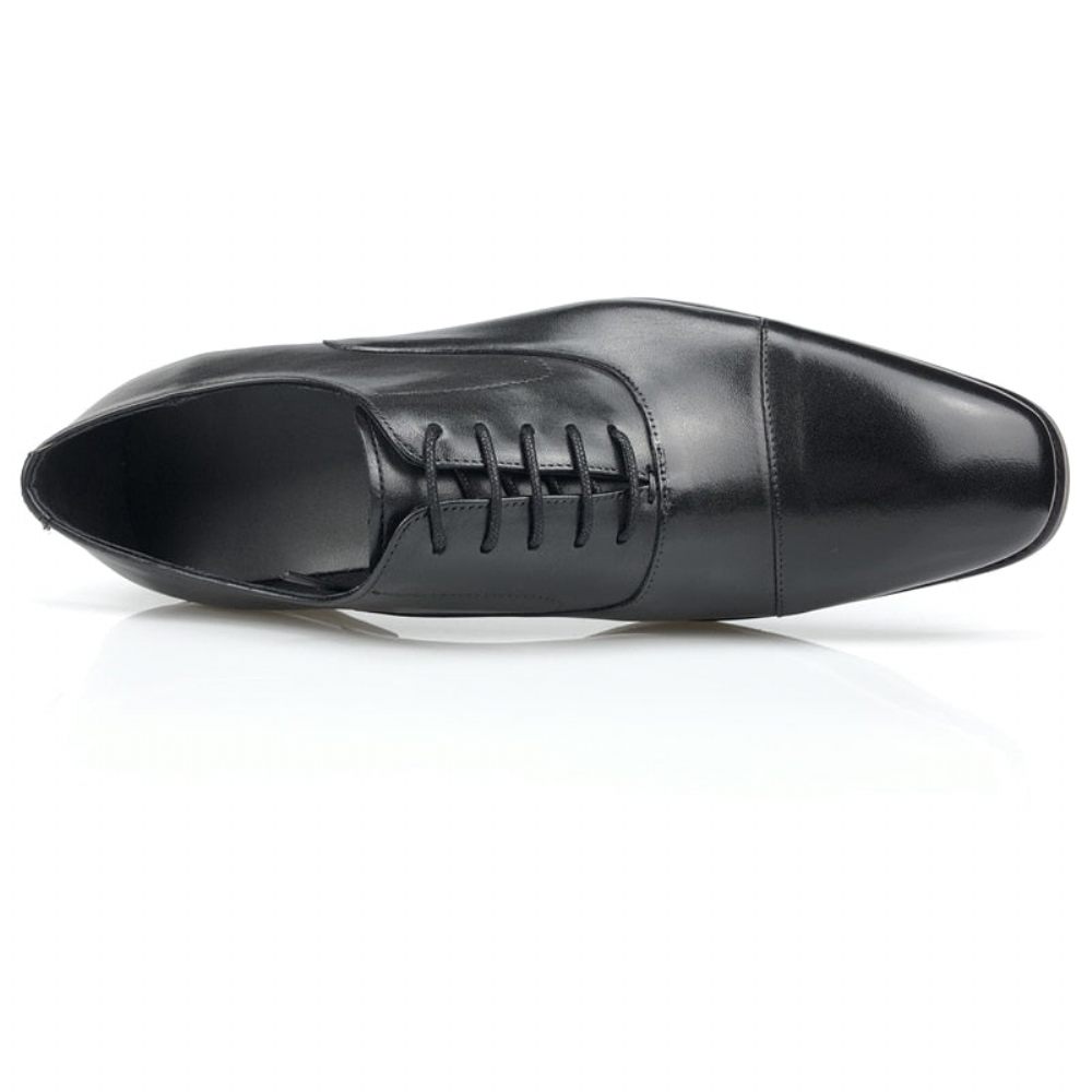 Chaussures Formelles Pour Hommes À Lacets Cuir Richelieu - Noir