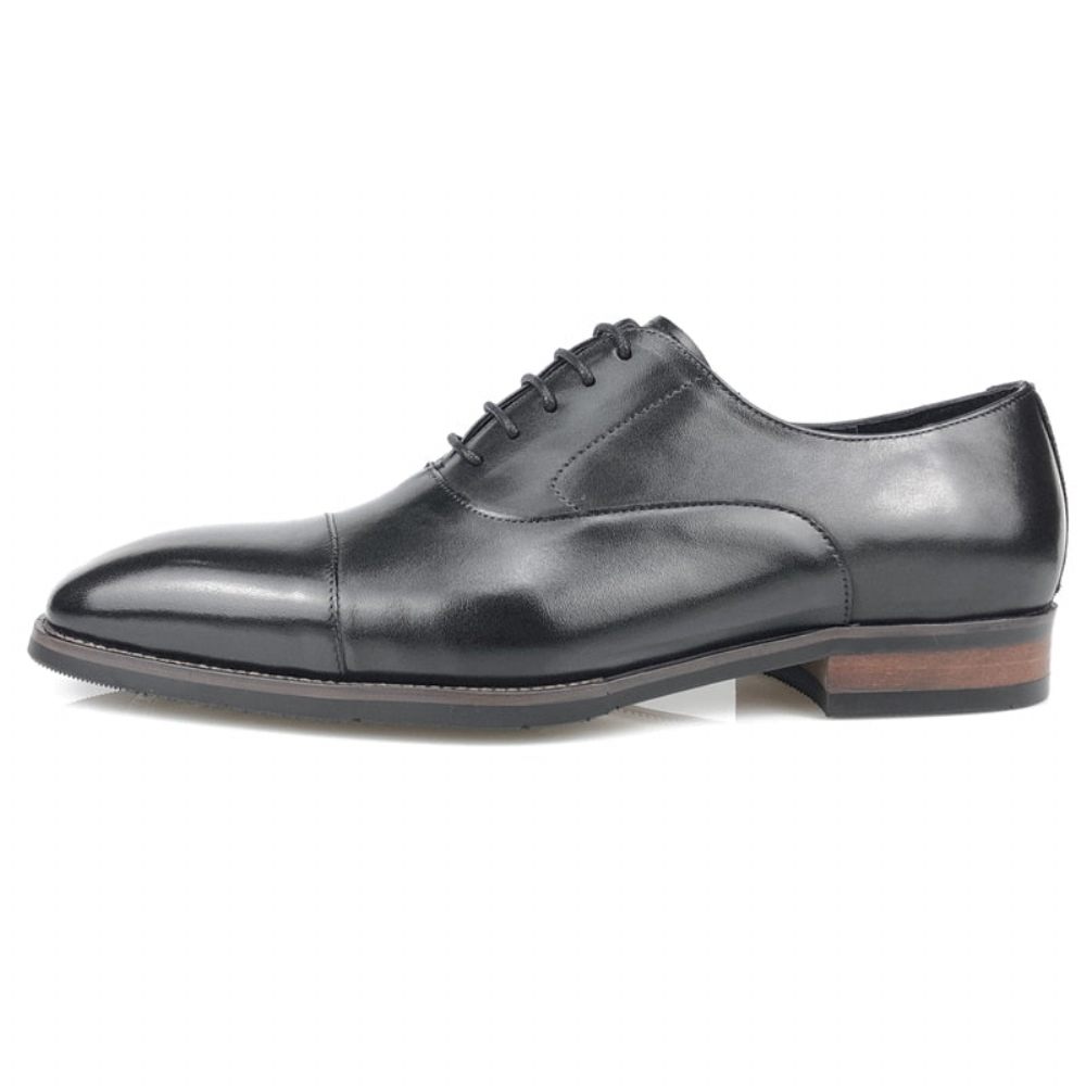 Chaussures Formelles Pour Hommes À Lacets Cuir Richelieu - Noir