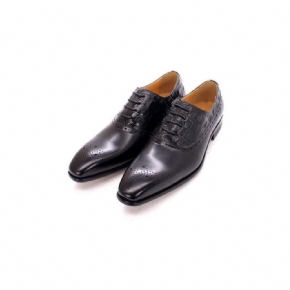 Chaussures Formelles Pour Hommes Luxe Cuir Brogue Oxford