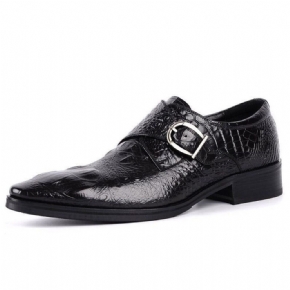 Chaussures Formelles Pour Hommes Luxe Cuir Crocodile Habillées Classiques