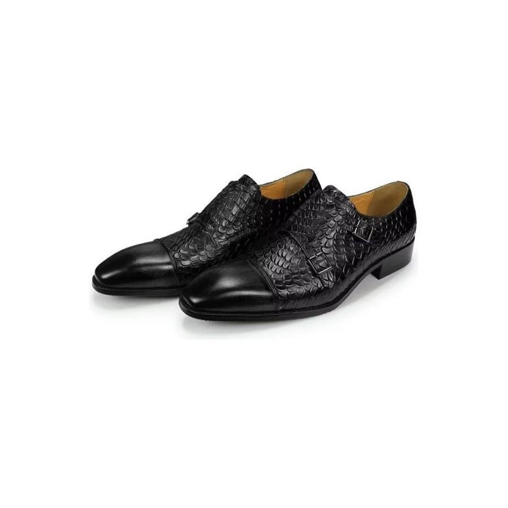 Chaussures Formelles Pour Hommes Mariage Brogue Cuir Personnalisées Élégantes